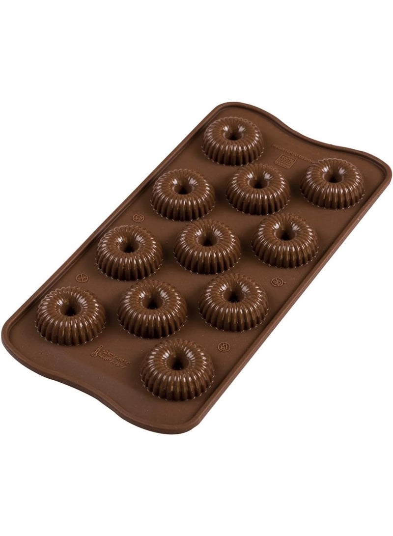 Silikomart 3D Silicone Mould Choco Crown Brown 11-Slot X 9 ML - Image 3